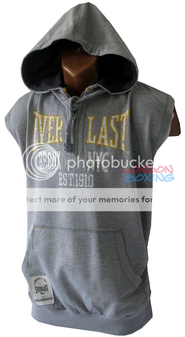 EVERLAST Zip Sleeveless Gym Workout Sports Training Hoodie Size XXL